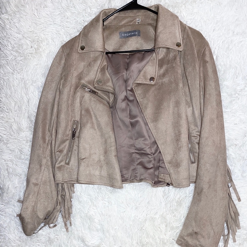 Suede Fringe Jacket